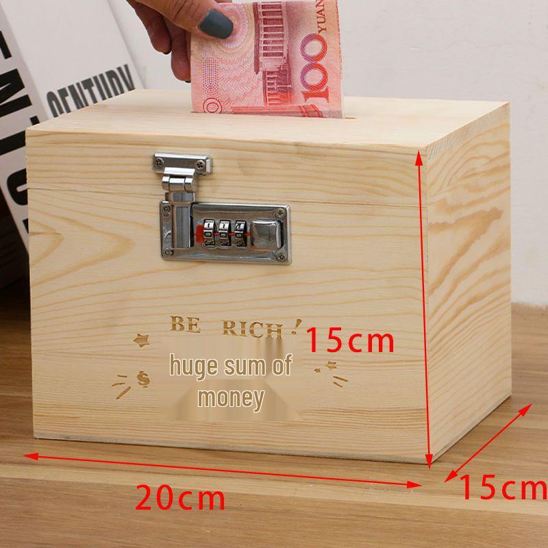 Retro Abschließbare Spardose mit Zahlenschloss - Kreatives Geschenk für Kinder