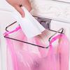 Unique Door Back Garbage Bag Rack Home Cabinet Rag Hanging Rack Household Kitchen Tool
