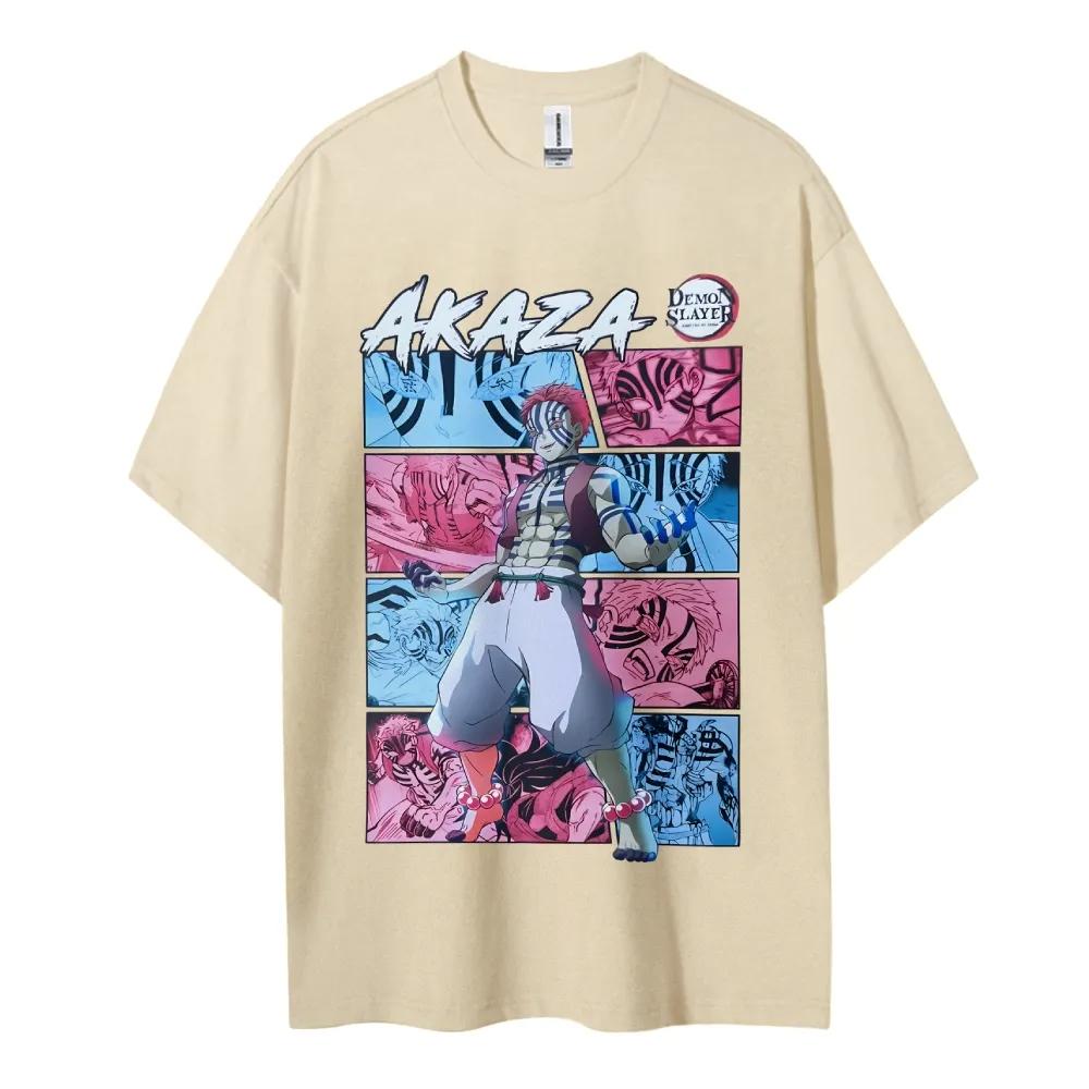 Demon Slayer Printed Short Sleeve Casual Summer Wear Mens Comfortable Clothing Mens Clothing Short Sleeve Half Sleeve Top