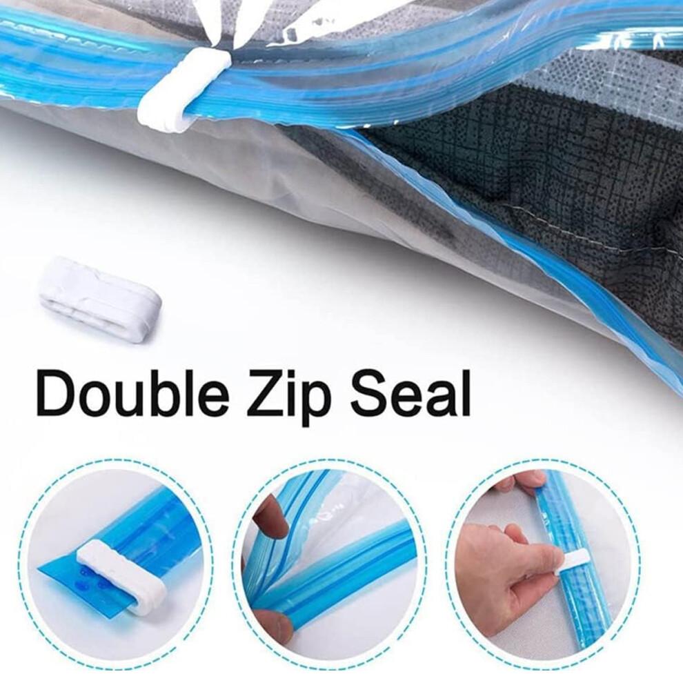 Compression Bag for Clothes, Vacuum Compression Super Capacity Sealed Compression Bag with Double Seal Technology, Sturdy Waterproof Storage Solution
