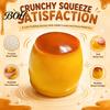 Pudding Squeeze Toy 1/2Pcs Stress Relief Crunchy Toy, Fake Caramel Sensory Simulated Dessert Fidget Gift for Adults Kids Ball