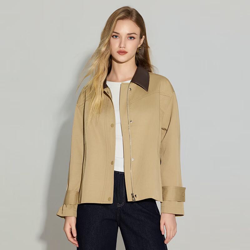 TaTu Women's Spliced Design Commuter Jacket