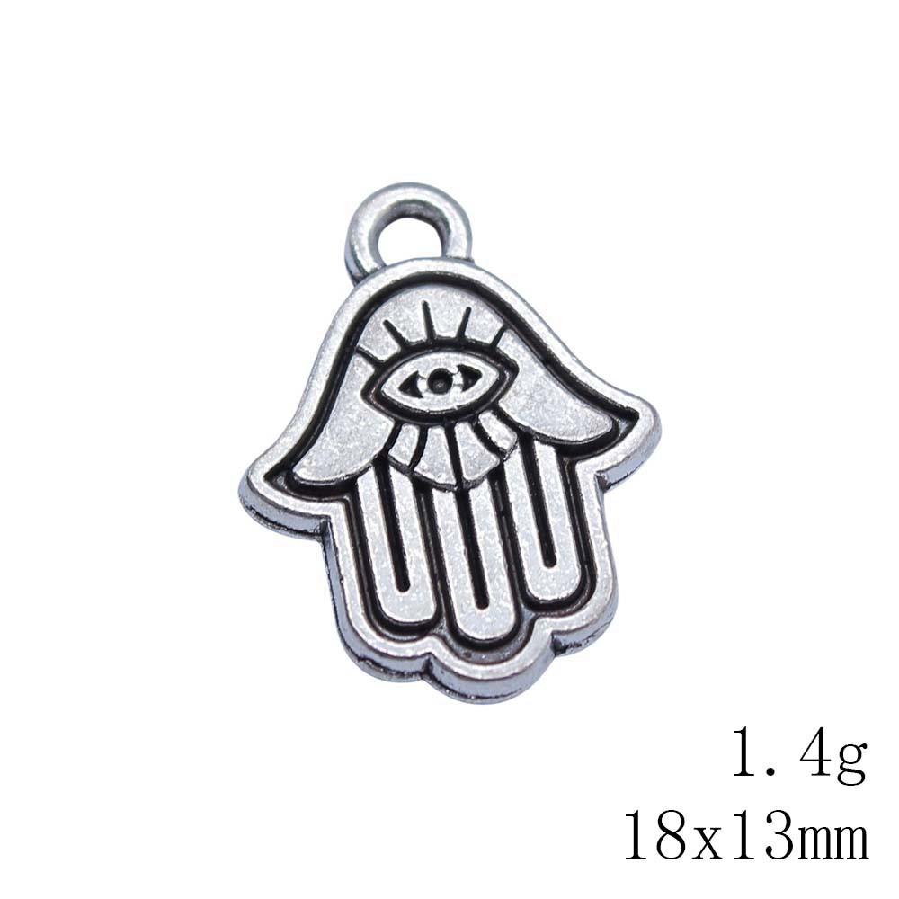 NewArrivals Charms For Necklace Hamsa Hand Talisman Amulet Charms Pendant Biz Phone Pendant