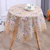 Teetisch Tischdecke Rechteckig Haushalt Teetischbezug Wohnzimmer Staubdicht Esstischdecke Stoff mit Spitze Neue Abdeckung Tuch Rund