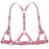 Multi Use Adjustable Punk Body Chain Belt PU Leather Body Chest Chain For Costume Accents And Social Gatherings