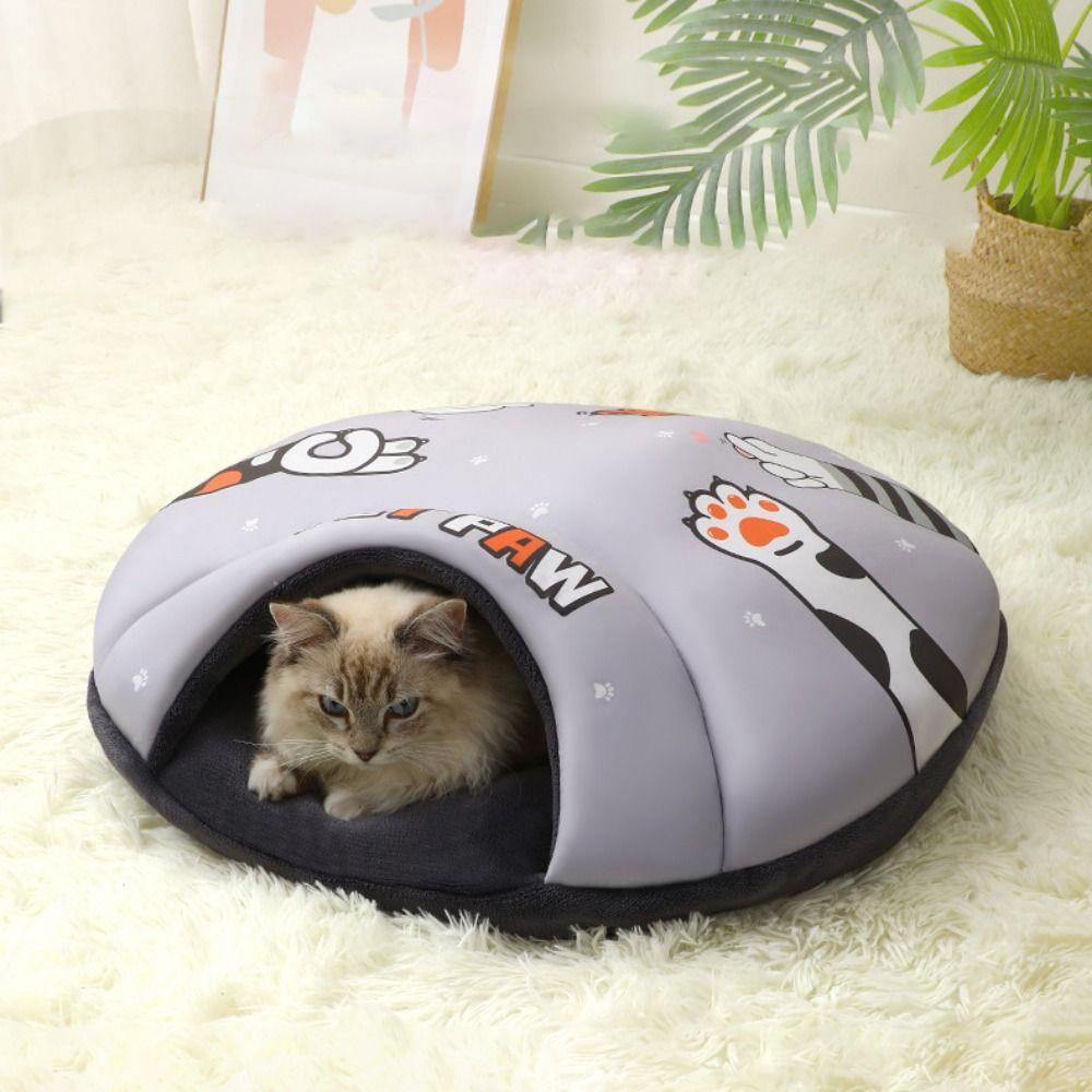 

Автоматическое электрическое отопление гнездо для кошек съемный полузакрытый спальный мешок для домашних животных осень
