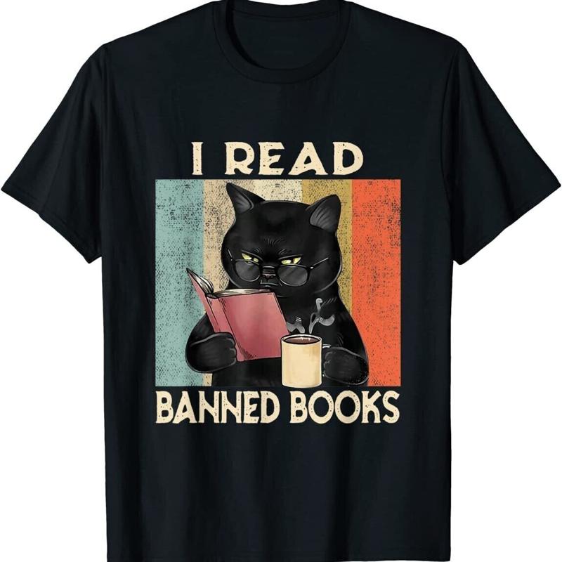 Chat j ai lire des livres interdit dr?le amoureux des animaux de compagnie livre de lecture T-shirt S
