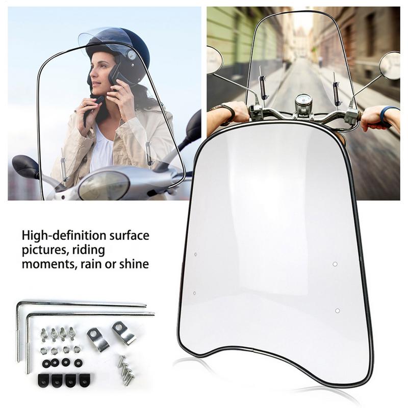 Universal Motocycle Windshield Extension Spoiler Windshield Widened Edging Wind Deflector For Motorcycle