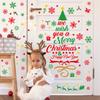 Christmas Wall Stickers Xmas Tree Candy Snowflake Pattern Self-adhesive PVC Sticker New Year Party Wall Window Decoration Decals