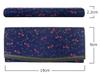 Inden Nagomi Long 7516 Navy Deerskin X Black Red Dragonfly Pattern [Indenya] Wallet, Bundles, Lacquer, Lacquer,