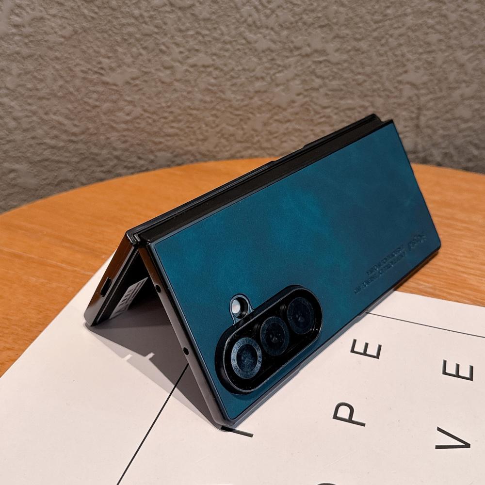 Busienss Sheepskin Ultra Slim Fold Phone Case for Samsung Galaxy Z Fold 8 7 6 5 4 3 Smooth-touch 5G Shockproof Protection Cover