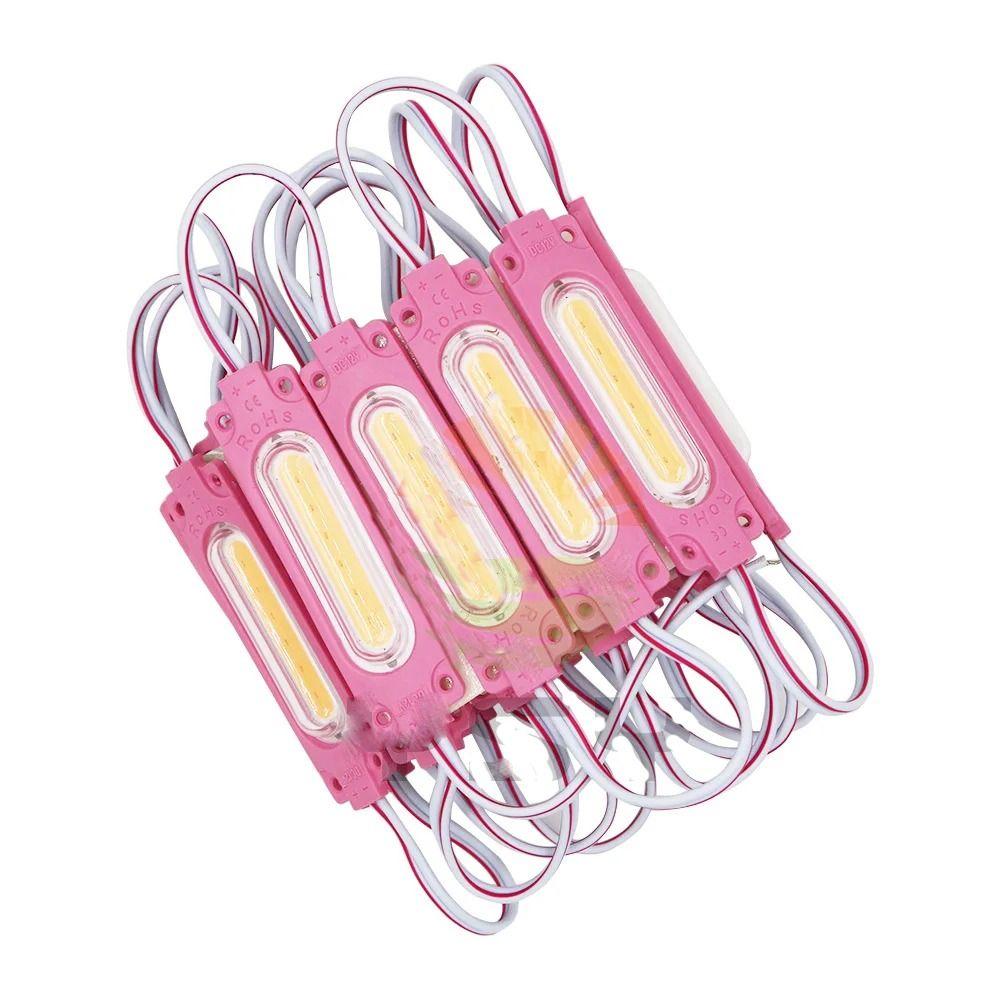 10pcs/lot 12V COB LED Module Waterproof Indicator Light Warning Lamp LED Back Light  Sign Channel