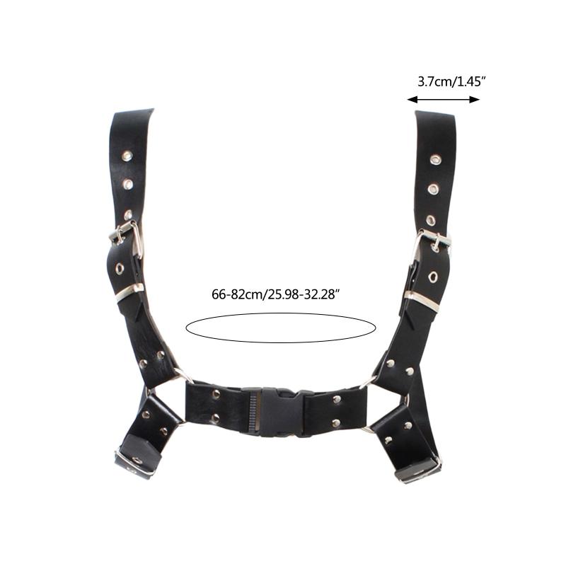 Punk Leather Harness Belt Underbust Corset Top With Strap Leather Suspender Belt Clubwear For Women To Wear Out