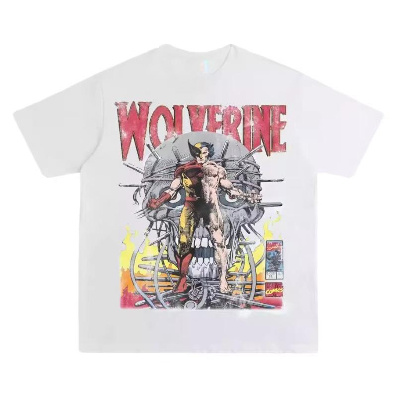 

Wolverine Retro Comic TShirt Oversized Cotton Hip Hop Streetwear Casual Crew Neck Short Sleeve Top for Men and Women Marvel S