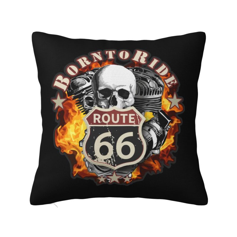 

Vintage Route 66 Pillow Case 40x40cm Home Decorative Fashion American Road Cushion Decoration Salon Square Pillowcase 30x30cm 12x12in