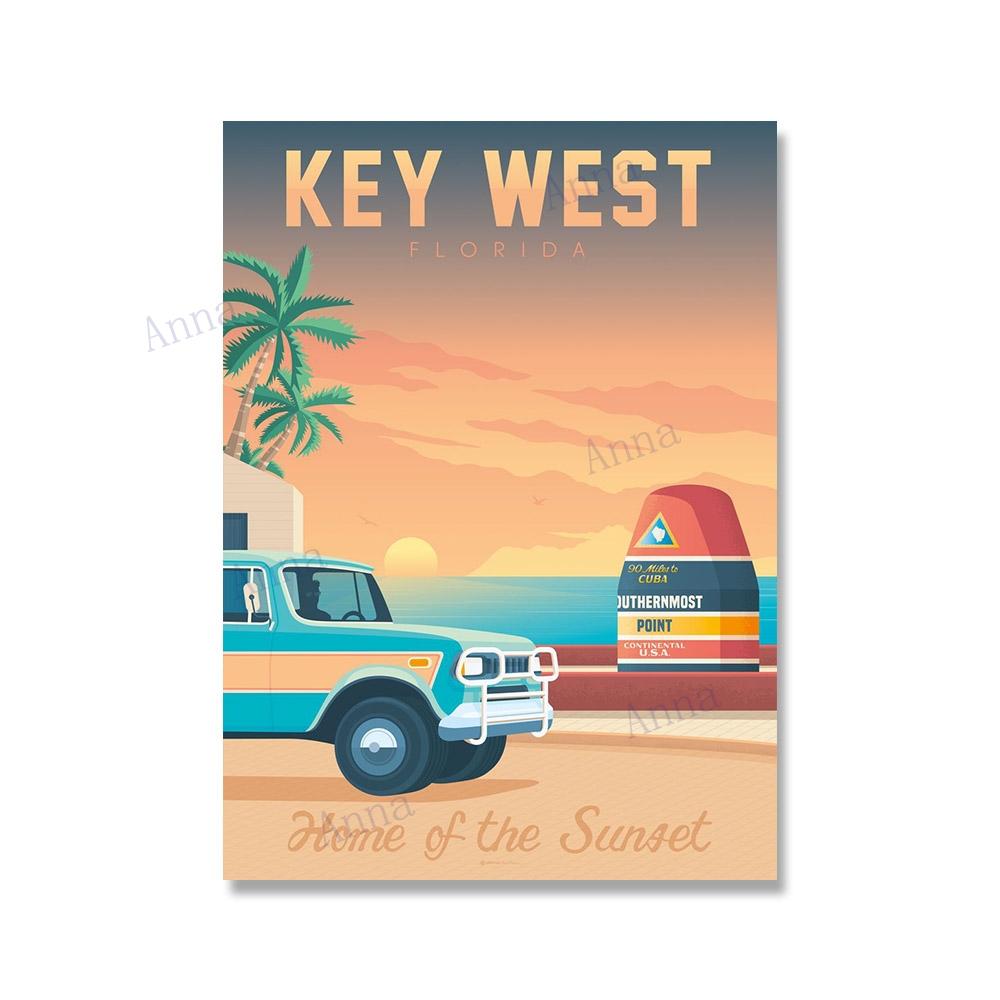 New York Boston Hawaii Lake Tahoe Chicago Travel Poster Wall Art Print Canvas Painting Nordic Posters and Prints Wall Pictures