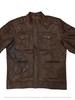 Handmade Men's Jacket Lambskin Brown Leather Racer Quilted Designer Biker Soft