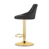 KAST stool - black velvet / gold base x 2