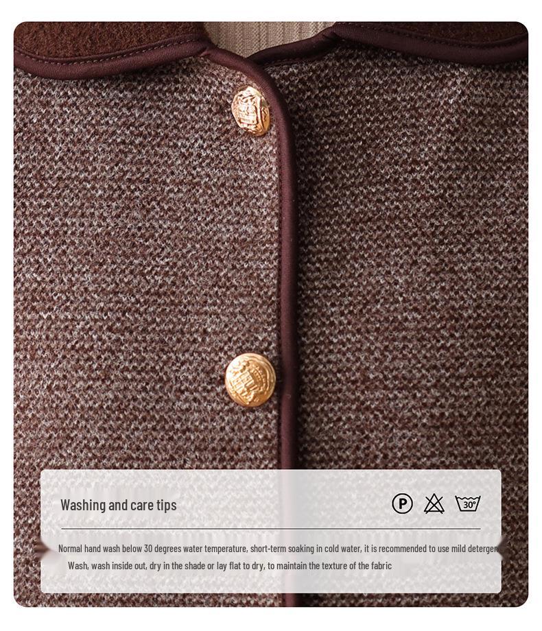 Stylish Autumn Knit Cardigan for Middle-aged and Elderly Women - 2025 Collection