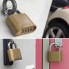 As Shown In The Picture Anti Theft Lock Backpack Lock Suitable For Sheds Brass Material Four-Digit Combination