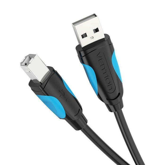 Câble USB 2.0 - VENTION - VAS-A16-B500 - 5m - USB-A Vers USB-B - Transmission Stable