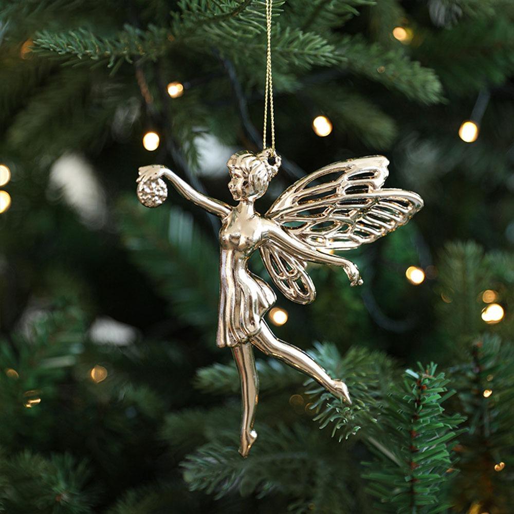 Plastic Xmas Ornament Ball Gold Christmas Tree Ornament Creative Xmas Baubles  Scene Making