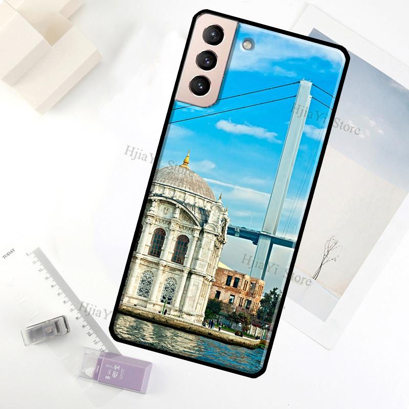 Turkey Istanbul Scenery Building Case For Samsung Galaxy S23 Ultra Note 20 10 S9 S10 Plus S20 S21 FE S22 Ultra Phone Cover
