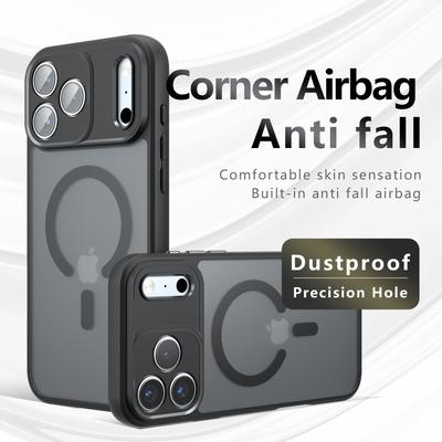 For Magsafe Magnetic Wireless Charging Case For iPhone 17 Pro Max iPhone17Pro 17ProMax Air 5G Shockproof Matte Back Cover Coque