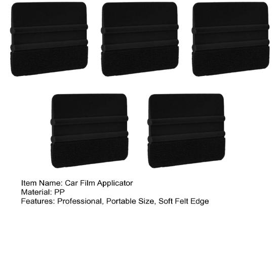5Pcs Car Window Film Applicator Tool Professional Car Glass Tint Protective Film Felt Edge Squeegee Vinyl Wrap Scraper Installation Tool