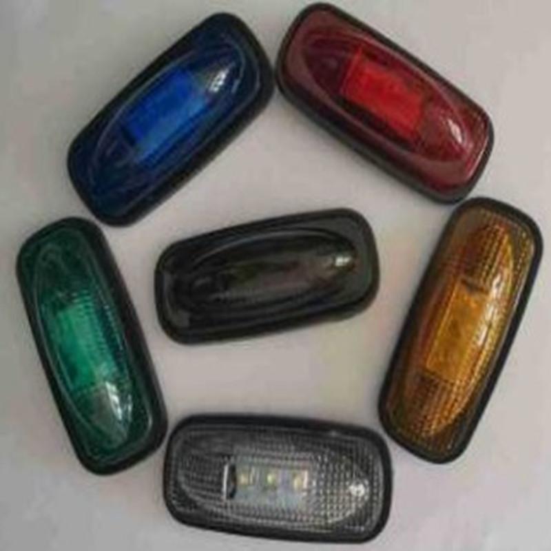 

DODGE RAM 03-09 Side Lights: 3LED Brake/Turn Signal & Warning Black Shell White Light