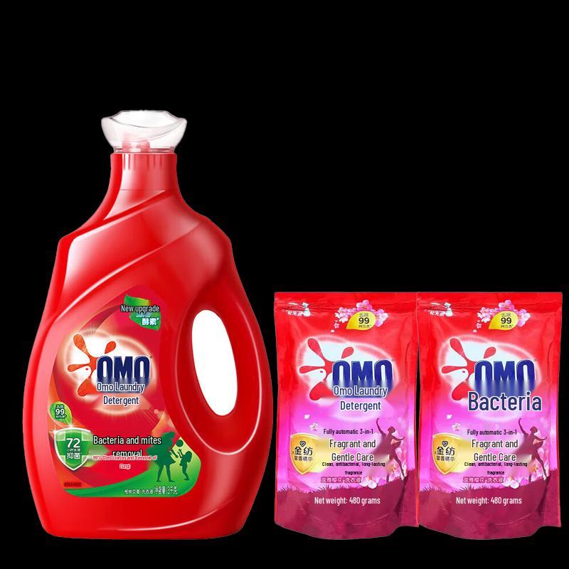 OMO Antibacterial & 3-in-1 Laundry Detergent Value Pack