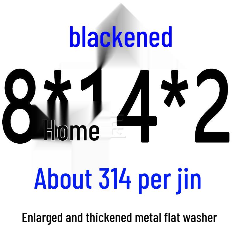 Round Blackened Thickened Metal Washer (M4-M16)