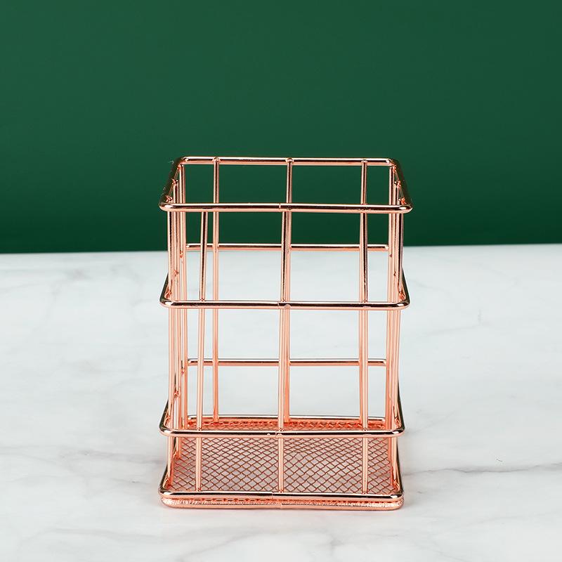 

Office pen storage, simple mesh creative fashion makeup brush storage tube, pen case, pen holder 80*80*105