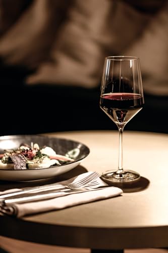 ZWIESEL GLAS Pure Wine Glasses for Red Wine (Bordeaux), Cabernet, Pair, Machine-Made (m122315)