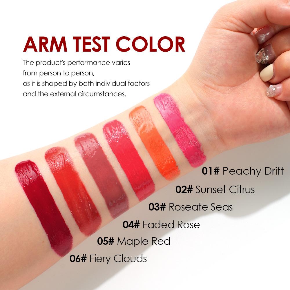 Lip and Cheeks Rouge Blush Liquid Portable Facial Nude Sexy Matte Big Head Brush Contouring Liquid Blush Pink Lipstick Face Makeup