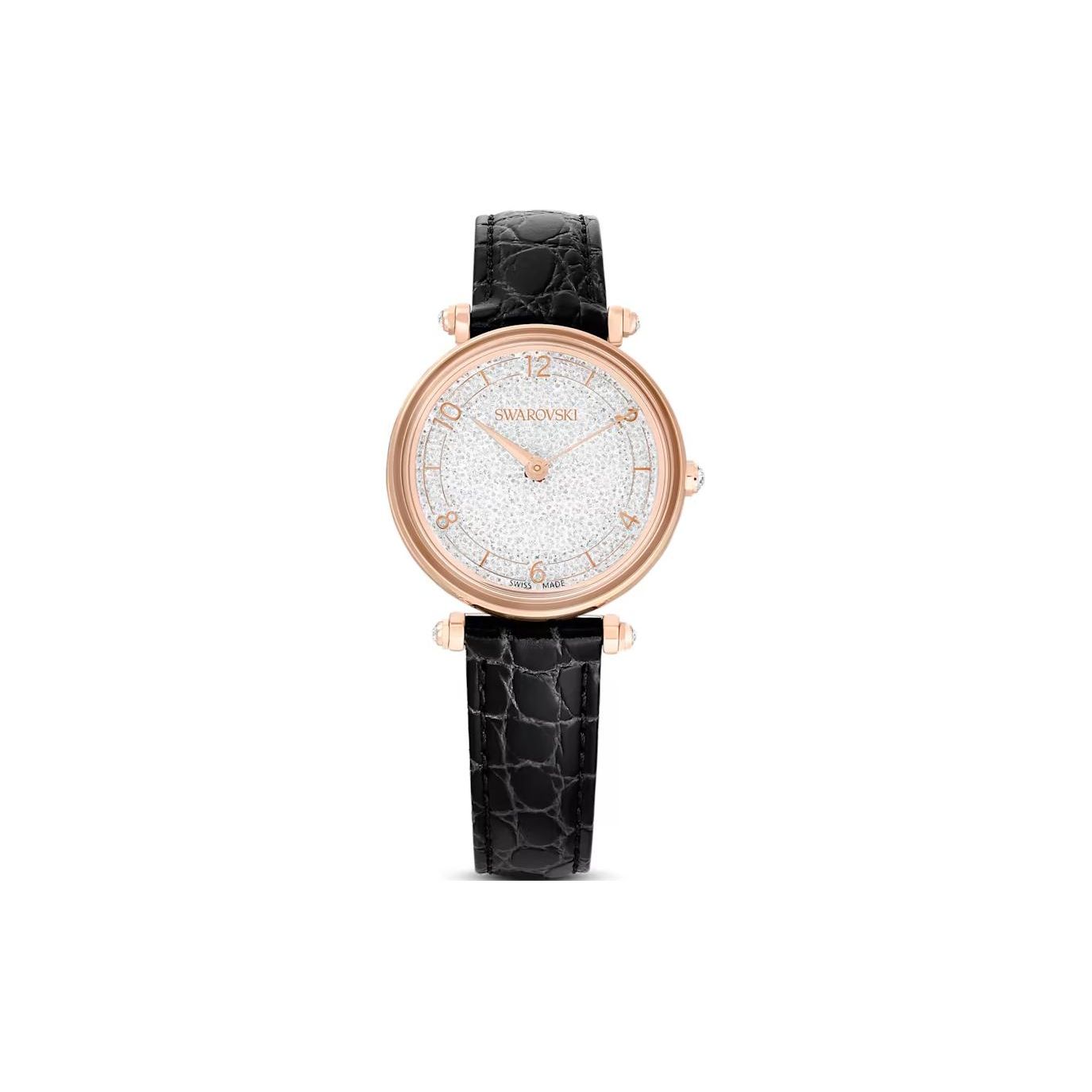 

Swarovski Crystalline Wonder Series Watch Quartz Movement Calfskin Strap 35mm White Dial 50m Water Resistant Women watches 5653359 White Dial