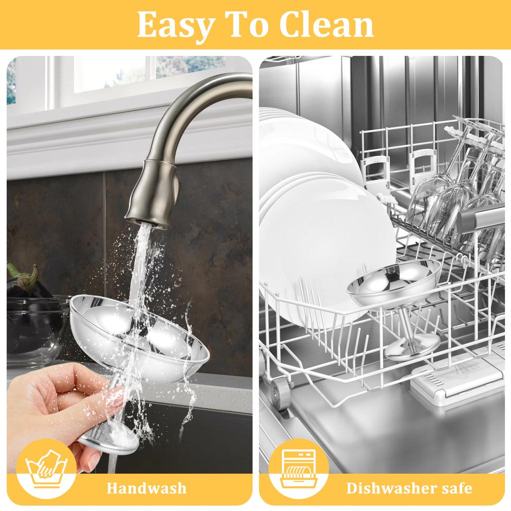 2 Pcs Ice Cream Goblet 304 Stainless Steel Dessert Cup Reusable Pudding Fruit Salad Bowls for Bar Restaurant Kitchen Accessories