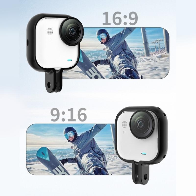 MultiAngle Shoot Cage Bracket For GO Ultra Action Cameras Enhances Stability Heat Dissipation Design Lightweight