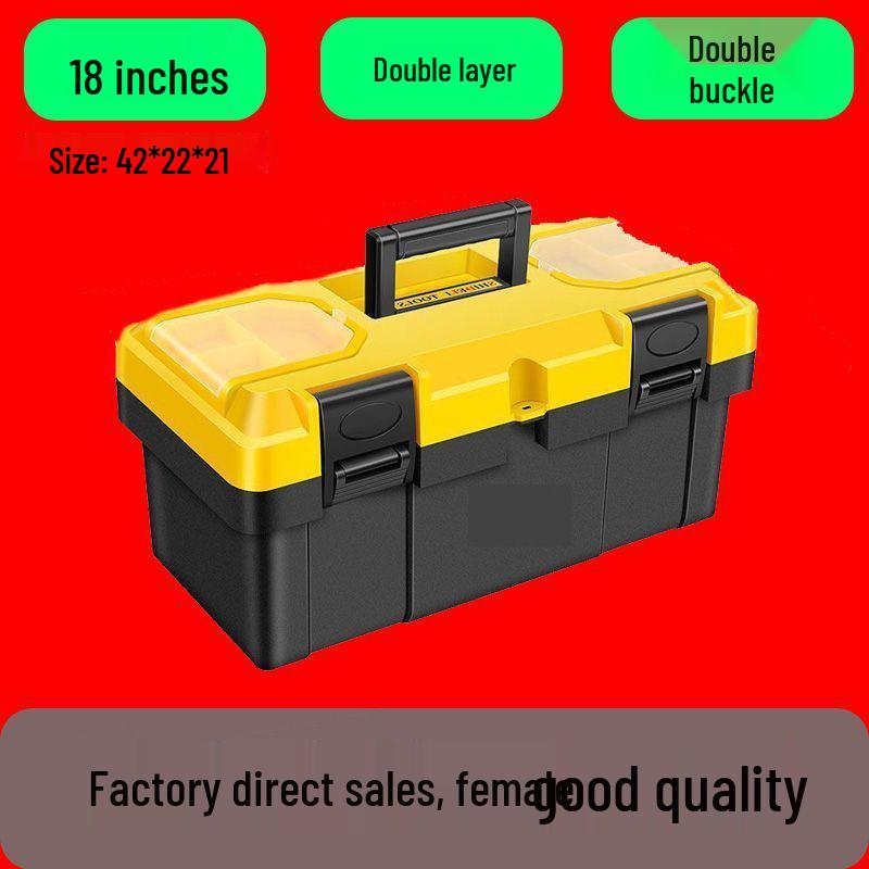 

Сверхбольшой двухслойный прочный складной ящик для инструментов промышленного класса