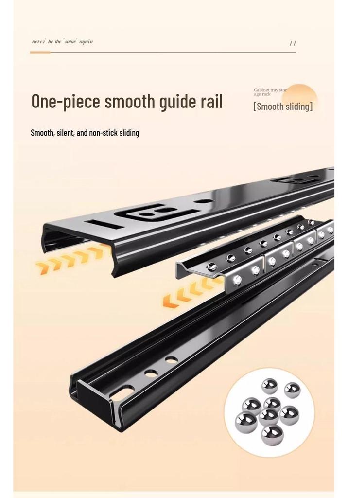 Pull-Out Drawer Dish Storage Rack - Punch-Free Kitchen Shelf and Draining Rack