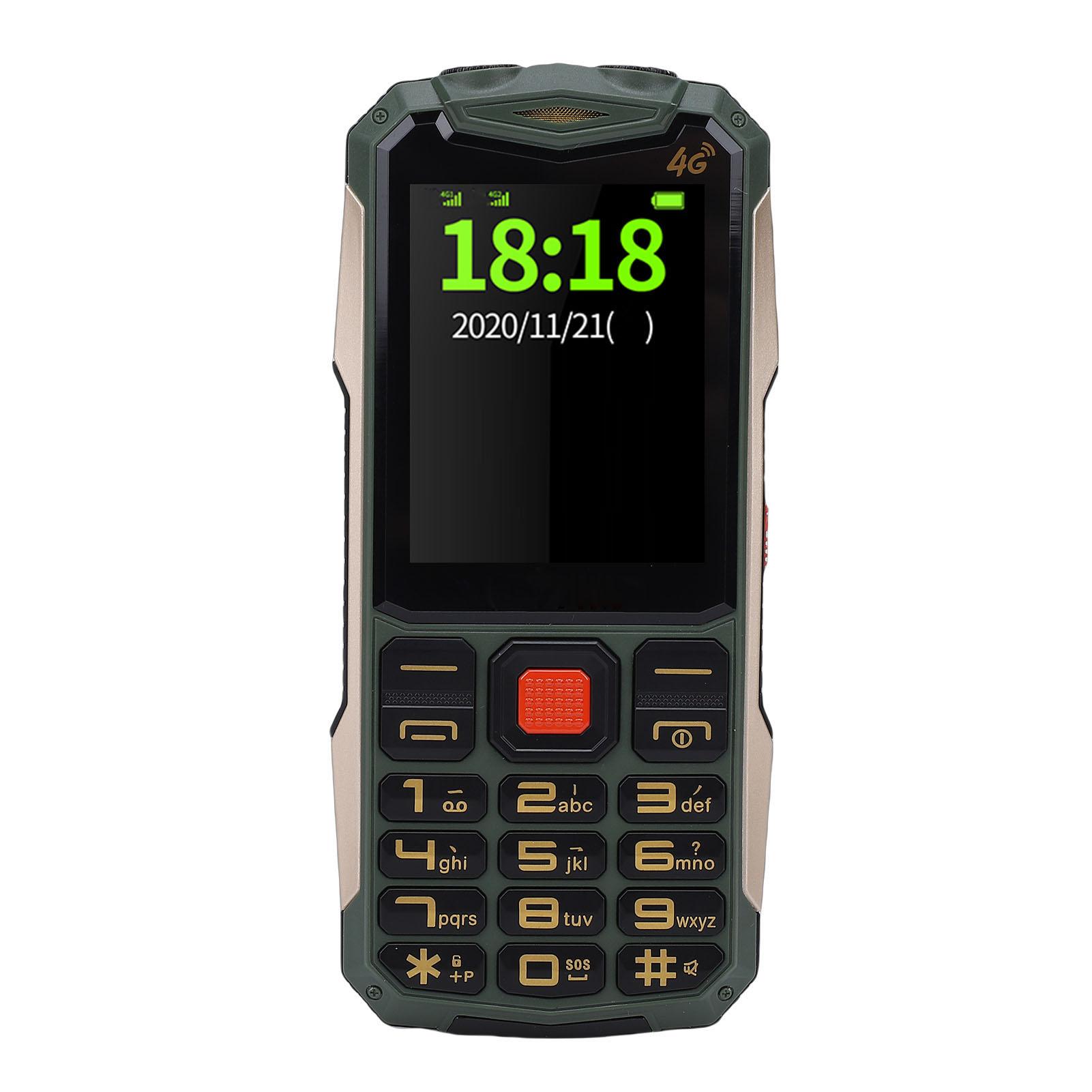 

Unlocked Senior Cell Phone 2.4 Inch Large Screen 4G LTE Senior Mobile Phone with SOS MP3 Call SMS Function Internet зелений
