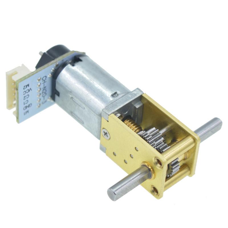 1218 N20 Worm Gear Motor Encoder DC 3V 6V 12V Single Dual Shaft Geared Motor Electric Mini Micro Low Speed Metal Gear Motor