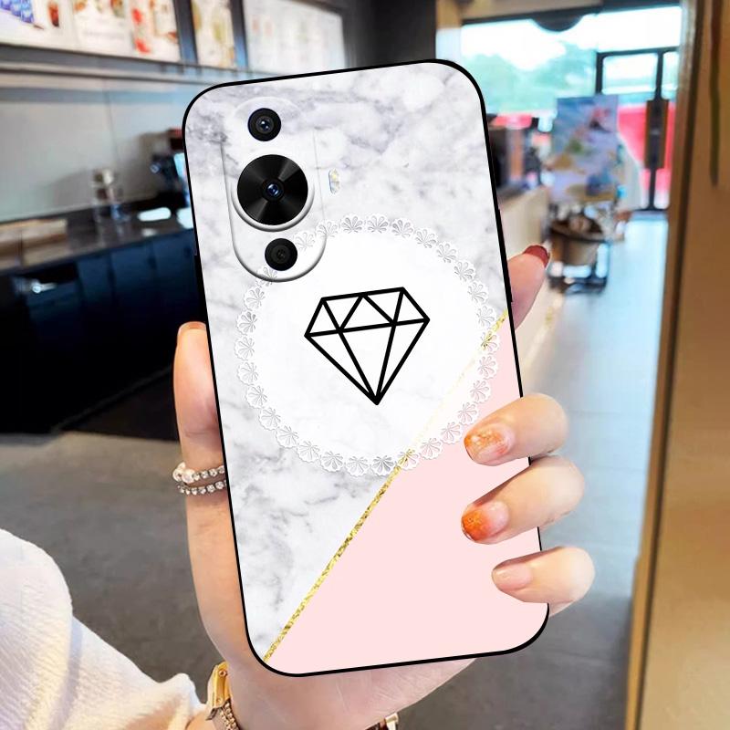 Für HUAWEI Nova 12S Hülle Mode Handy Silikon Rückabdeckung Für Huawei Nova12S Hüllen Weiche TPU Stoßfeste Schale Funda FOA-LX9 Capa