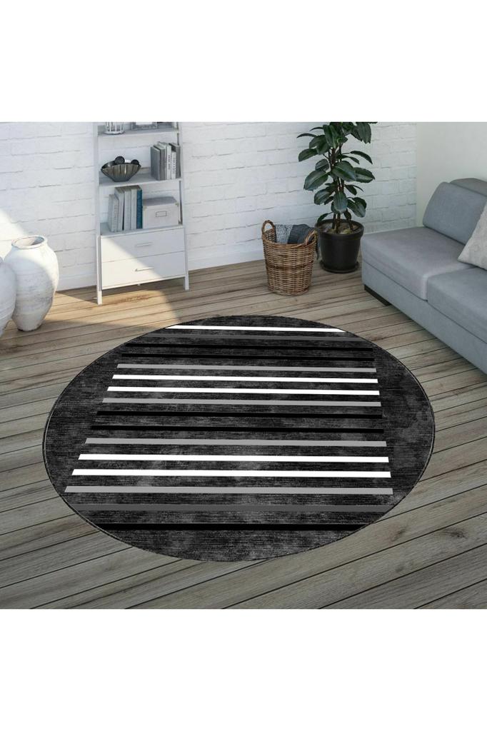 Rovigo Home Washable Round Printed Carpet RHM7086