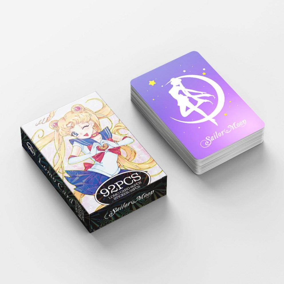 Sailor Moon Photocard Goods LOMO Photocard 60pcs + Mini Sticker 32pcs