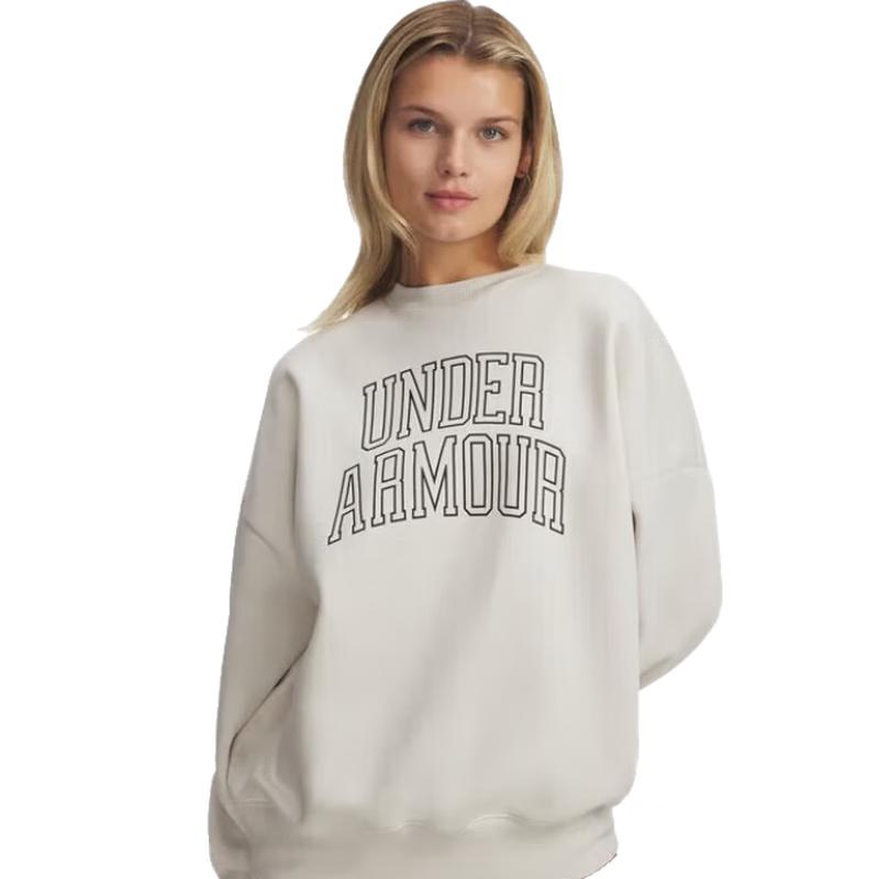 Under Armour Женская толстовка с круглым вырезом Rival Varsity Fleece L