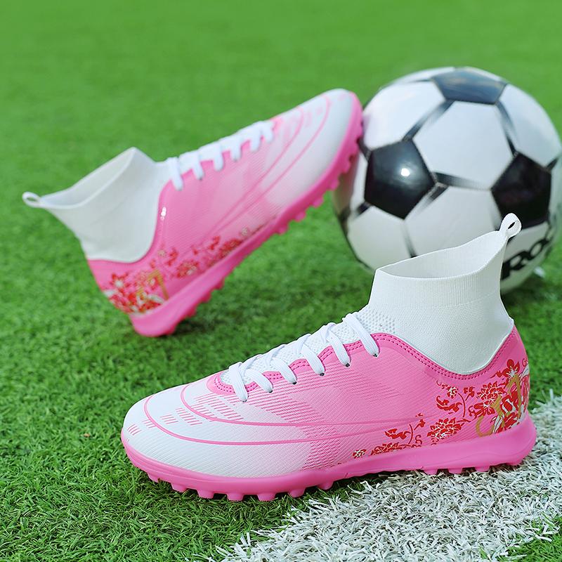 New Soccer Shoes for Men Professional Society Turf Training Youth Football Field Boots' Non-Slip TF Indoor Boys Football Shoes