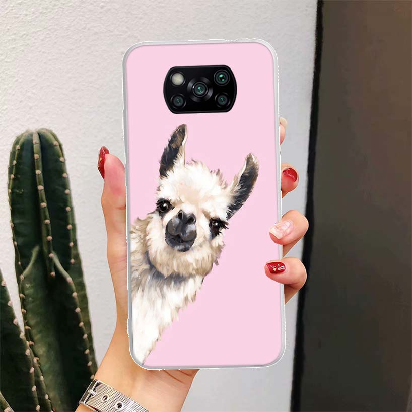 Lama Llama Alpakas Für Xiaomi Poco X6 X3 Nfc X5 X4 F6 F5 Pro Handyhülle X7 F4 Gt F3 F2 F1 M5S M4 M3 5G Fundas Coque