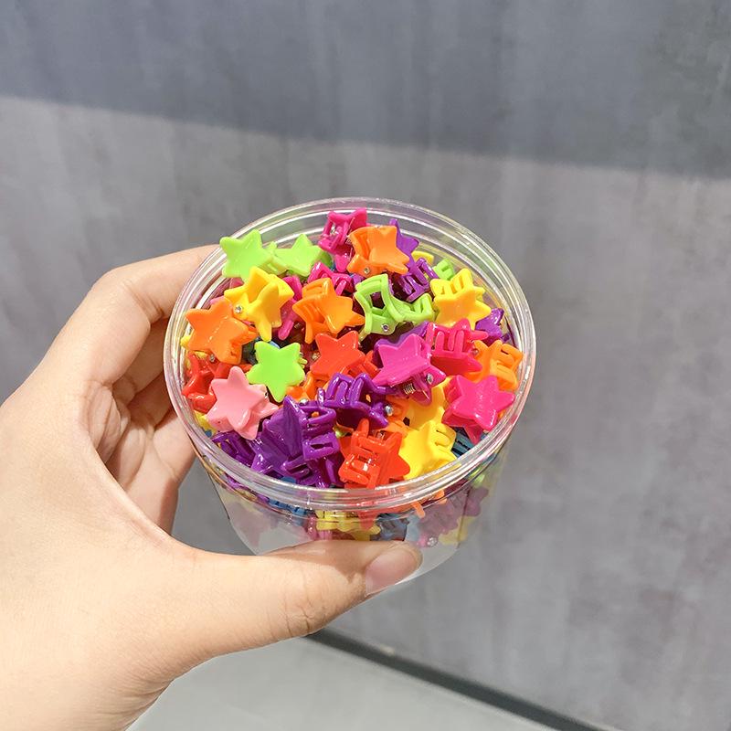 Colorful Hair Flower Clips for Babies & Toddlers - Small Hairpin & Claw Clip Accessories for Girls