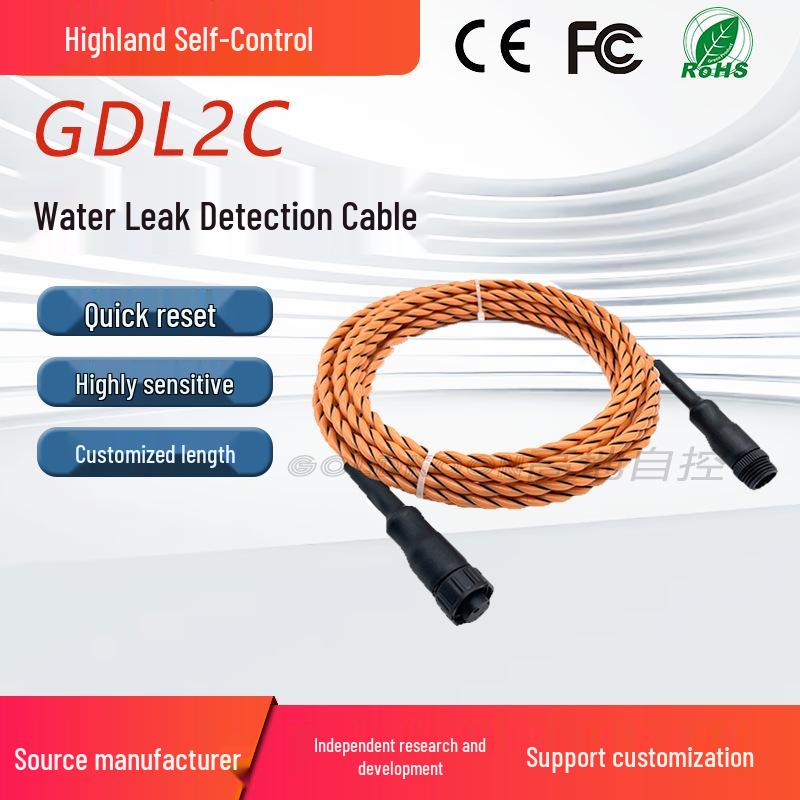 Orange Liquid Leak Detection Cable for Water Immersion Sensors In Computer Rooms